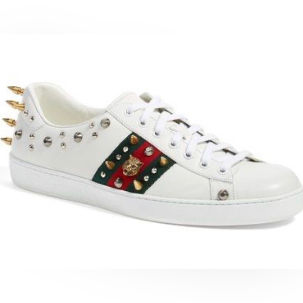 EUC Authentic Gucci Ace Punk Stud Sneakers
